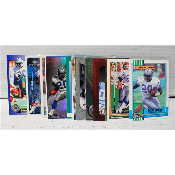BARRY SANDERS FOOTBALL CARDS