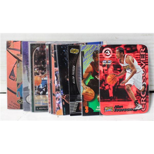 ALLEN IVERSON BASKETBALL CARD COLLECTION