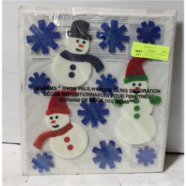 GELGEMS SNOW PALS WINDOW CLING DECORATION
