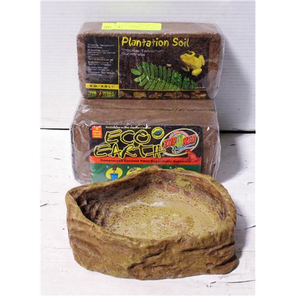 AQUARIUM ECO EARTH AND WADING BOWL