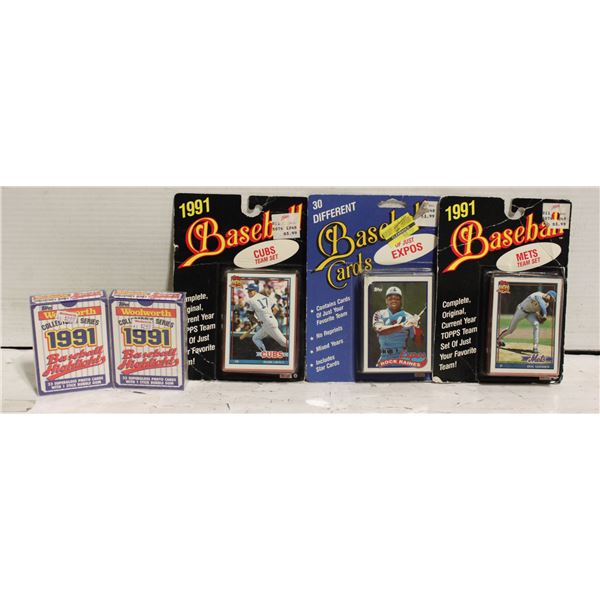 TOPPS 1991 BASEBALL CARDS