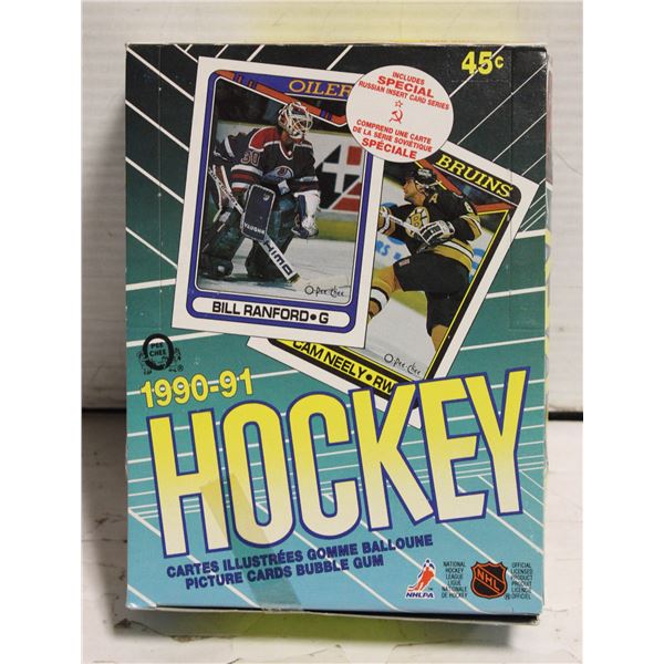 SEALED OPC 1990-91 HOCKEY BOX