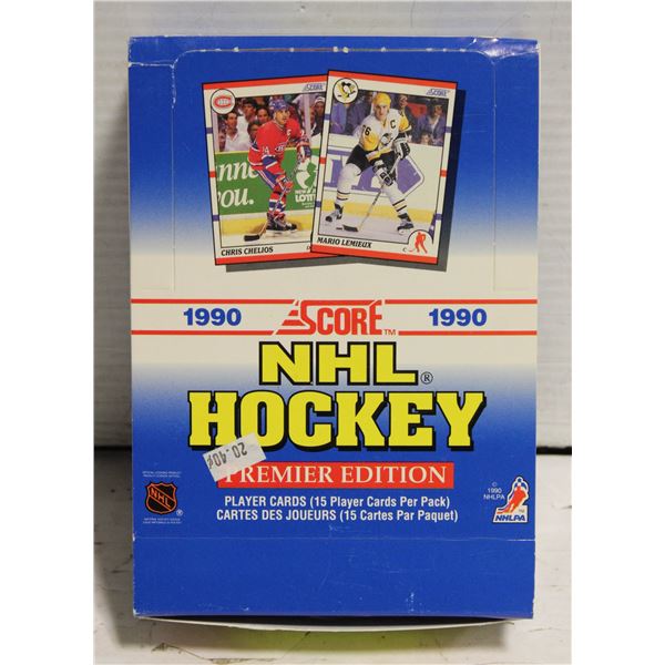 SEALED SCORE 1990 HOCKEY BOX