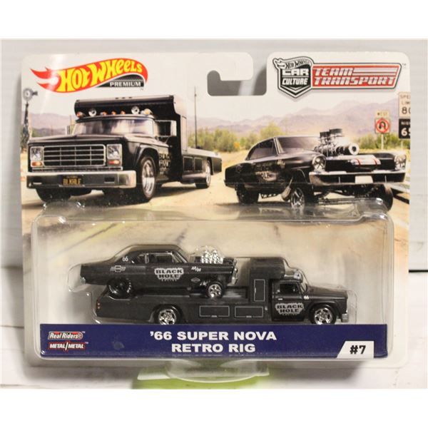HOTWHEELS TEAM TRANSPORTS 66 SUPER NOVA RETRO RIG