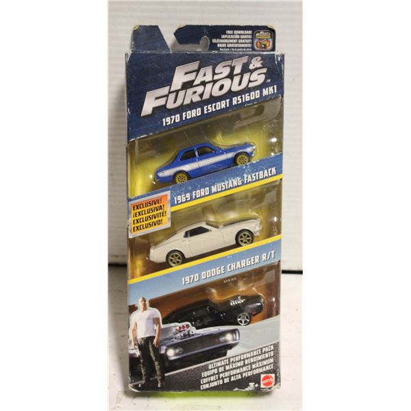 VINTAGE FAST AND FURIOUS 3 PACK