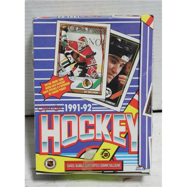 SEALED OPC 1991-92 HOCKEY BOX