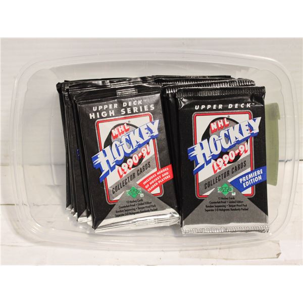 20 SEALED UPPER DECK 1990-91 HOCKEY