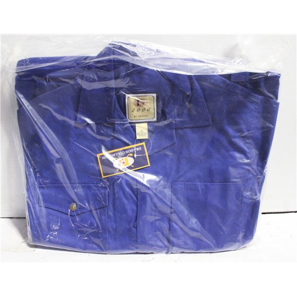 NEW MENS COVERALLS ROYAL BLUE SIZE 40