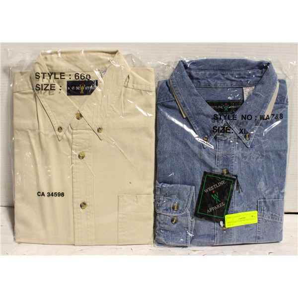 MEN'S SHIRTS 1DENIM 1NATURAL SIZE XL