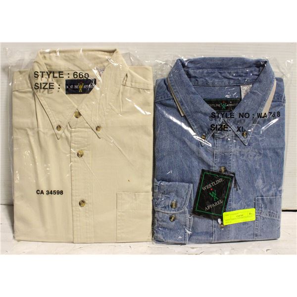 MEN'S SHIRTS 1DENIM 1NATURAL SIZE XL