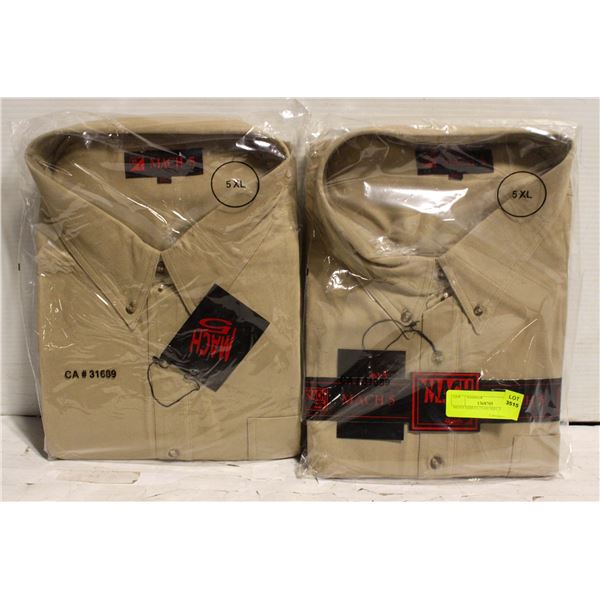 MEN'S SHIRTS 2TAN SIZE 5XL