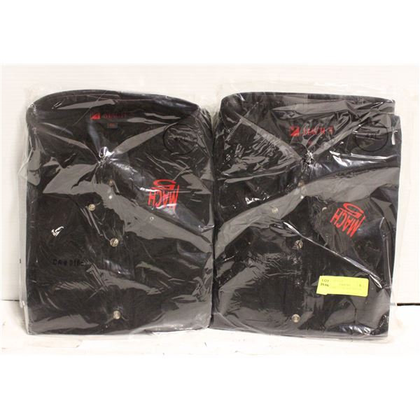 MEN'S SHIRTS 2 BLACK SIZE 4XL