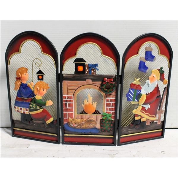 FIREPLACE DECORATIVE SCREEN XMAS