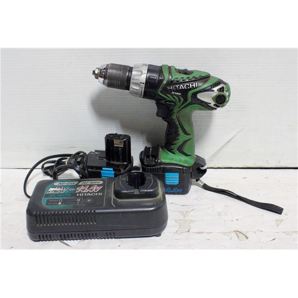 HEAVY DUTY HITACHI DRILL COMES WITH 2