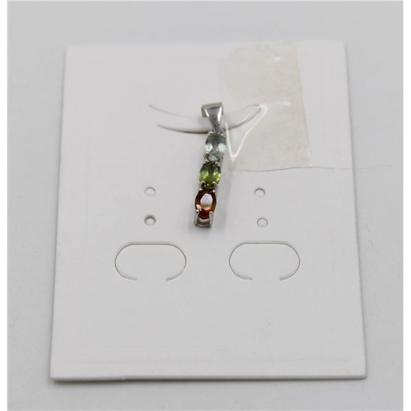 #42-FUNCY COLOUR TOURMALINE PENDANT