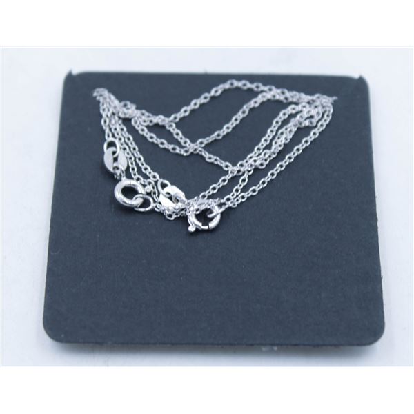 #66-STERLING SILVER NECKLACE 2 PCS