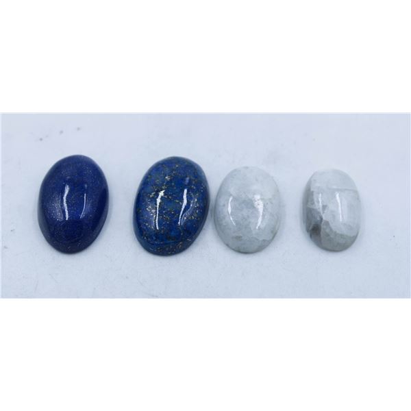 #91-NATURAL LAPIS LAZULI & MOONGEMSTONES 114.20CT