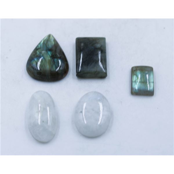 #95-NATURAL LABRADORITE & MOONGEMSTONES 115.15CT