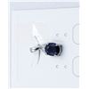 Image 1 : #171-HEATED BLUE SAPPHIRE & CZ  PENDANT