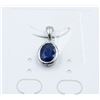 Image 1 : #179-HEATED BLUE SAPPHIRE GEMSTONE   PENDANT