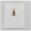 Image 1 : #190-UNHEATED CITRINE & CZ PENDANT