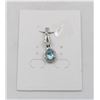 #186-SKY BLUE TOPAZ & CZ PENDANT