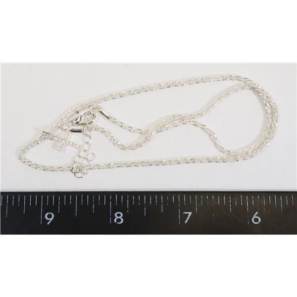 NEW DAINTY RHINESTONE CROSS PENDANT AND CHAIN