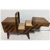 VINTAGE WOODEN SEWING BOX