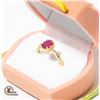 Image 2 : BZ2053-56C 10K 2G RUBY 1.3CT DIAMOND 0.05CT RING