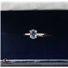 Image 1 : BZ2053-53C 10K 2.1G SAPPHIRE 1CT DIAMOND 0.05CT RI