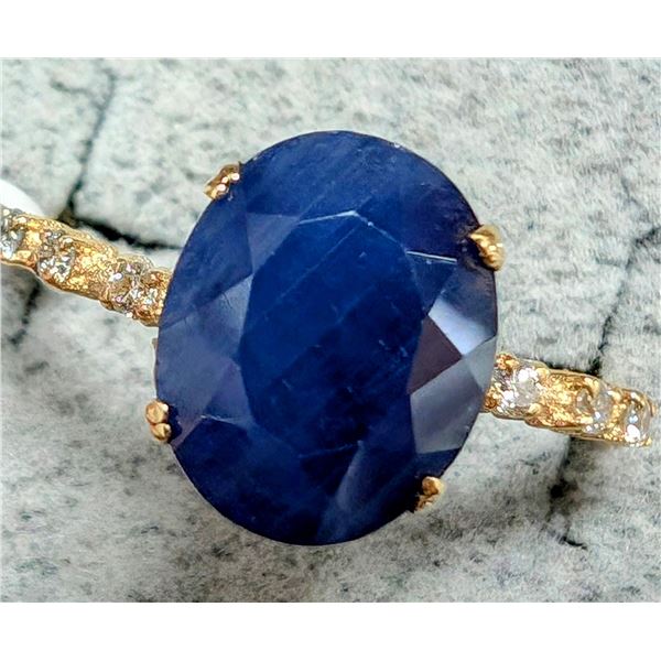 BZ2096-55J 10K 1.89G BLUE SAPPHIRE 3.5CT & LAB
