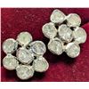 Image 1 : BZ2096-94J SILVER 2.9G NATURAL DIAMOND EARRINGS