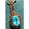 Image 1 : BZ2096-82J SILVER GARNET AND APATITE PENDANT 1CT
