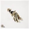 Image 1 : VINTAGE PEACOCK BROOCH WITH CLEAR STONES