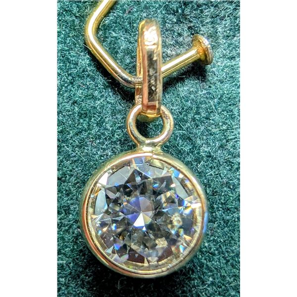 BZ2096-80J 10K MOISSANITE 0.8CT PENDANT