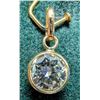 Image 1 : BZ2096-80J 10K MOISSANITE 0.8CT PENDANT