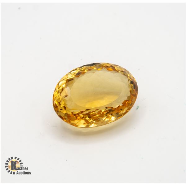 121.96 CTS NATURAL OVAL CUT CITRINE GEM COMES W