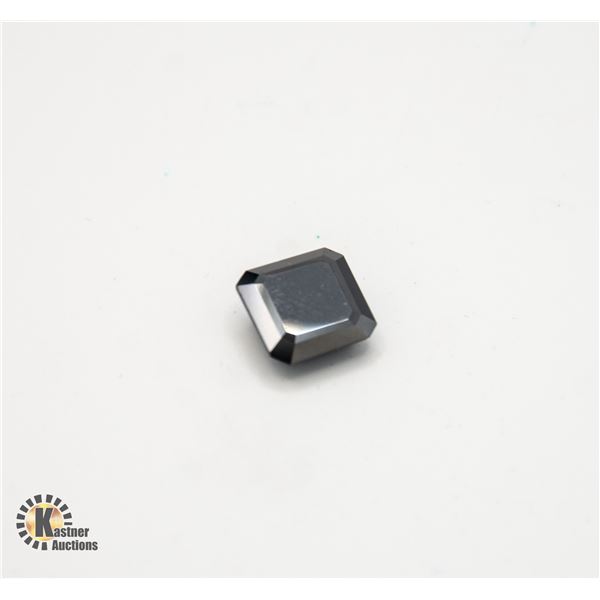 6.17 CARATS LOOSE BLACK DIAMOND W COA
