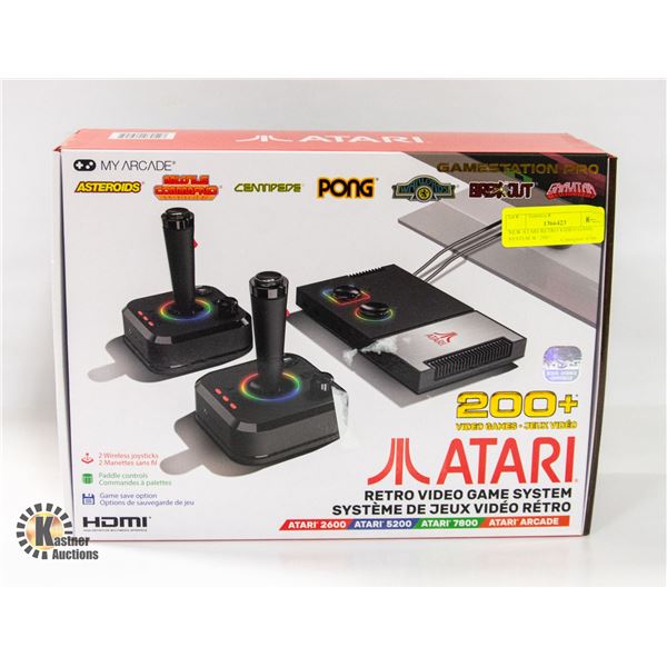 NEW MY ARCADE ATARI RETRO VIDEO GAME SYSTEM W/200+