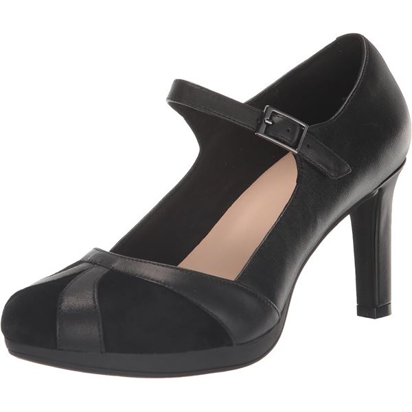 NEW CLARKS COLLECTION SIZE 10 BLACK COMBI