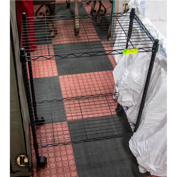 NEWLY ASSEMBLED AMAZON BASICS ROLLING 2 TIER