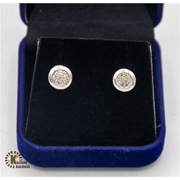 #1428-16 DIAMONDS SET IN A PAIR OF 925 SILVER