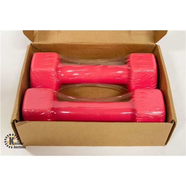 NEW 2 PACK OF NEOPRENE COATED 10LB DUMBBELLS