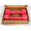 Image 1 : NEW 2 PACK OF NEOPRENE COATED 10LB DUMBBELLS