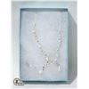 Image 1 : SET OF NECKLACE & EARRINGS, RHINESTONE &