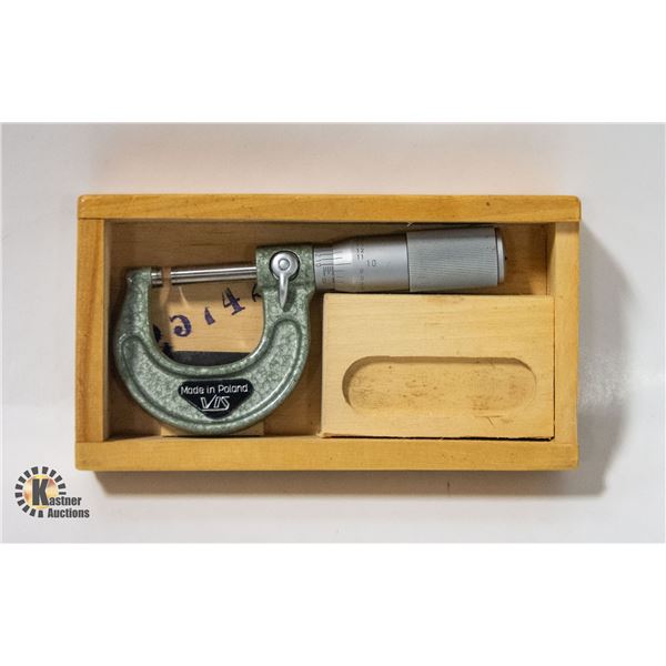 VIS OUTSIDE MICROMETER, IN ORIGINAL BOX