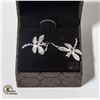 PAIR OF 925 SILVER DRAGONFLY EARRINGS IN BOX