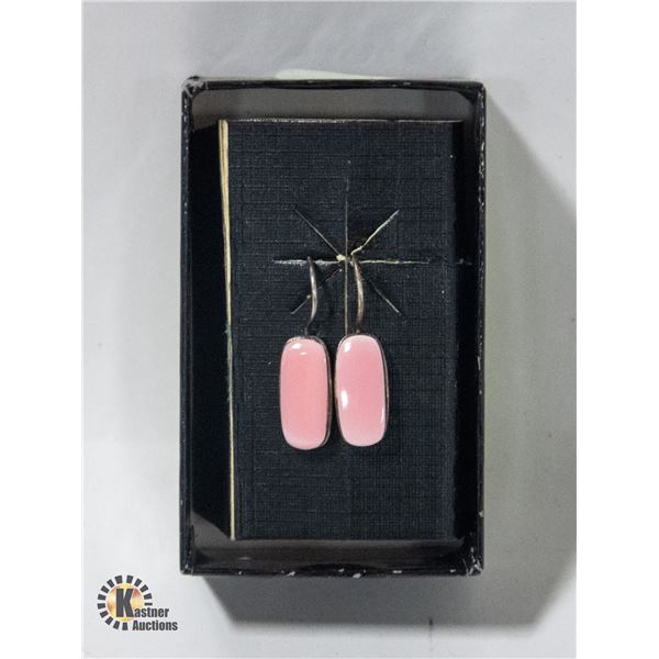 PAIR OF STERLING SILVER ENAMELED EARRINGS