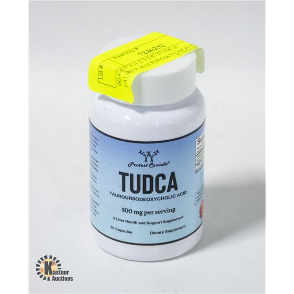 60 CAPSULES OF TUDCA TAUROURSODEOXYCHOLIC ACID