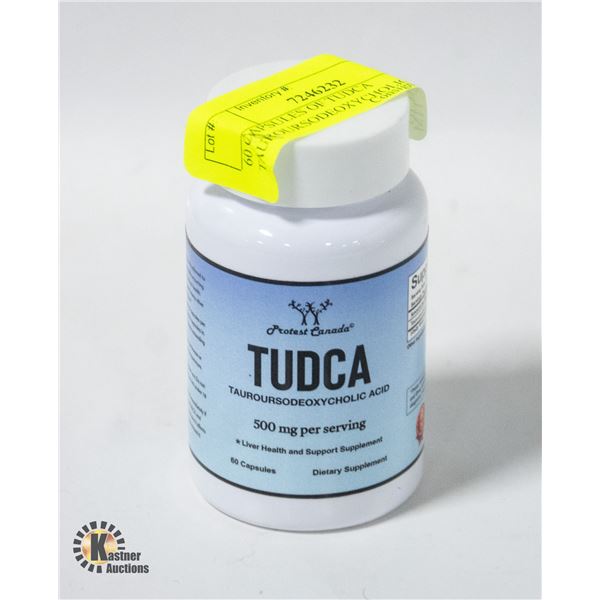 60 CAPSULES OF TUDCA TAUROURSODEOXYCHOLIC ACID